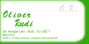 oliver rudi business card